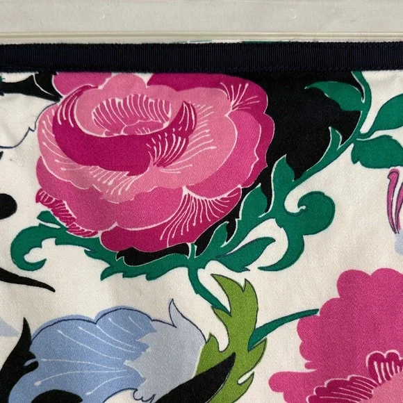 Talbots Pink and Green Floral Pencil Skirt - Picture 5 of 7